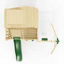 PolarPlay Kids Climbing Tower & Playhouse - Swing Brenna Green
