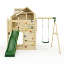 PolarPlay Kids Climbing Tower & Playhouse - Swing Brenna Green