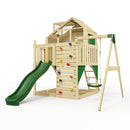 PolarPlay Kids Climbing Tower & Playhouse - Swing Brenna Green