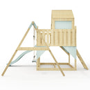 PolarPlay Kids Climbing Tower & Playhouse - Swing Brenna Mist