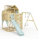 PolarPlay Kids Climbing Tower & Playhouse - Swing Brenna Mist