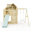 PolarPlay Kids Climbing Tower & Playhouse - Swing Brenna Mist
