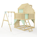PolarPlay Kids Climbing Tower & Playhouse - Swing Brenna Sage