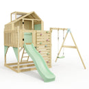 PolarPlay Kids Climbing Tower & Playhouse - Swing Brenna Sage