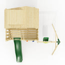 PolarPlay Kids Climbing Tower & Playhouse - Swing Eerika Green