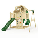 PolarPlay Kids Climbing Tower & Playhouse - Swing Eerika Green