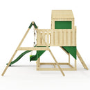 PolarPlay Kids Climbing Tower & Playhouse - Swing Eerika Green