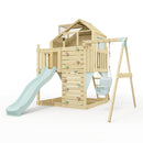 PolarPlay Kids Climbing Tower & Playhouse - Swing Eerika Mist
