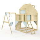 PolarPlay Kids Climbing Tower & Playhouse - Swing Eerika Mist