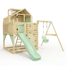 PolarPlay Kids Climbing Tower & Playhouse - Swing Eerika Sage