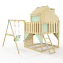 PolarPlay Kids Climbing Tower & Playhouse - Swing Eerika Sage