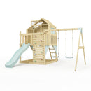 PolarPlay Kids Climbing Tower & Playhouse - Swing Haldor Mist