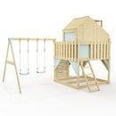 PolarPlay Kids Climbing Tower & Playhouse - Swing Haldor Mist