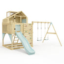 PolarPlay Kids Climbing Tower & Playhouse - Swing Haldor Mist