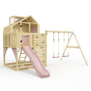 PolarPlay Kids Climbing Tower & Playhouse - Swing Haldor Rose