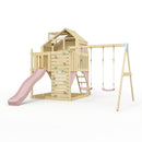 PolarPlay Kids Climbing Tower & Playhouse - Swing Haldor Rose