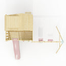 PolarPlay Kids Climbing Tower & Playhouse - Swing Saga Rose