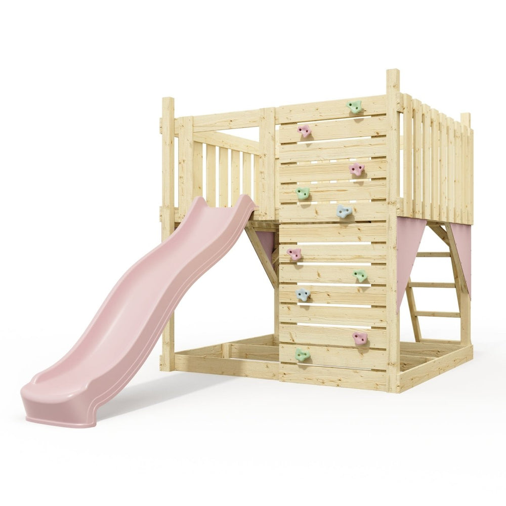 PolarPlay Kids Scandinavian Style Climbing Platform - Fai Rose