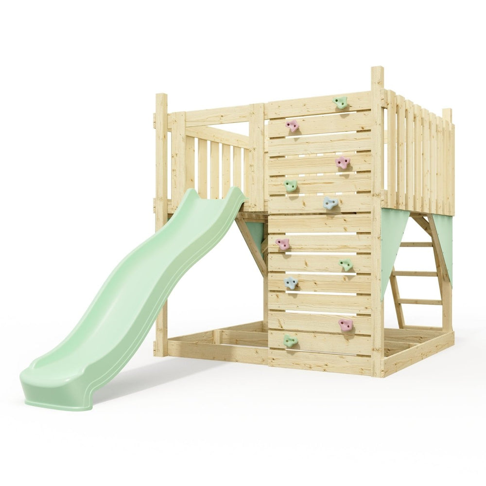 PolarPlay Kids Scandinavian Style Climbing Platform - Fai Sage
