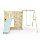 PolarPlay Kids Scandinavian Style Climbing Platform with Single Swing - Fai