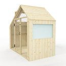 PolarPlay Kids Scandinavian Style Wooden Playhouse - Asta Mist