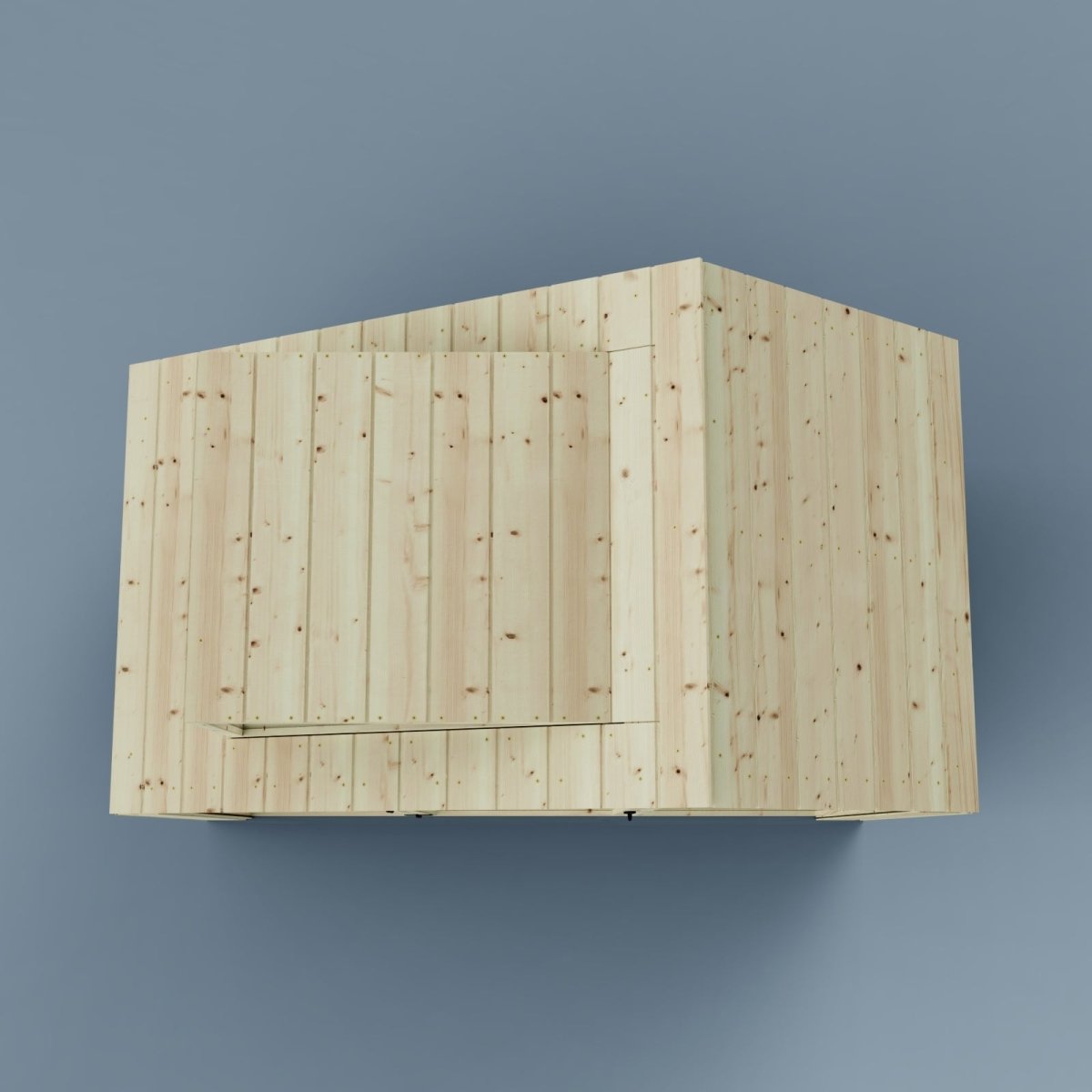 PolarPlay Kids Scandinavian Style Wooden Playhouse - Asta Mist