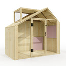 PolarPlay Kids Scandinavian Style Wooden Playhouse - Asta Rose