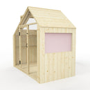 PolarPlay Kids Scandinavian Style Wooden Playhouse - Asta Rose