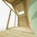 PolarPlay Kids Scandinavian Style Wooden Playhouse - Asta Sage