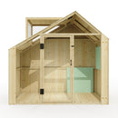 PolarPlay Kids Scandinavian Style Wooden Playhouse - Asta Sage