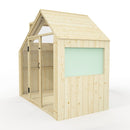 PolarPlay Kids Scandinavian Style Wooden Playhouse - Asta Sage