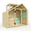 PolarPlay Kids Scandinavian Style Wooden Playhouse - Asta Sage