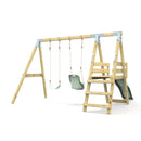 PolarPlay Premium Double Swing Set with Slide