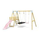 PolarPlay Premium Double Swing Set with Slide