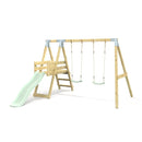 PolarPlay Premium Double Swing Set with Slide