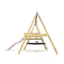 PolarPlay Premium Double Swing Set with Slide