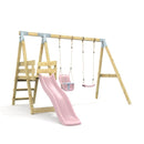 PolarPlay Premium Double Swing Set with Slide