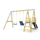 PolarPlay Premium Double Swing Set with Slide