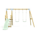 PolarPlay Premium Double Swing Set with Slide