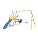 PolarPlay Premium Double Swing Set with Slide
