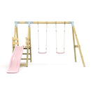 PolarPlay Premium Double Swing Set with Slide