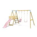PolarPlay Premium Double Swing Set with Slide
