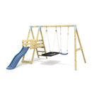 PolarPlay Premium Double Swing Set with Slide