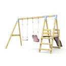 PolarPlay Premium Double Swing Set with Slide