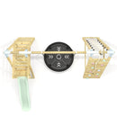 PolarPlay Premium Single Swing Set with Climbing Wall and Slide