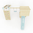 PolarPlay Tower Kids Wooden Climbing Frame - Climb & Swing Tyra Mist