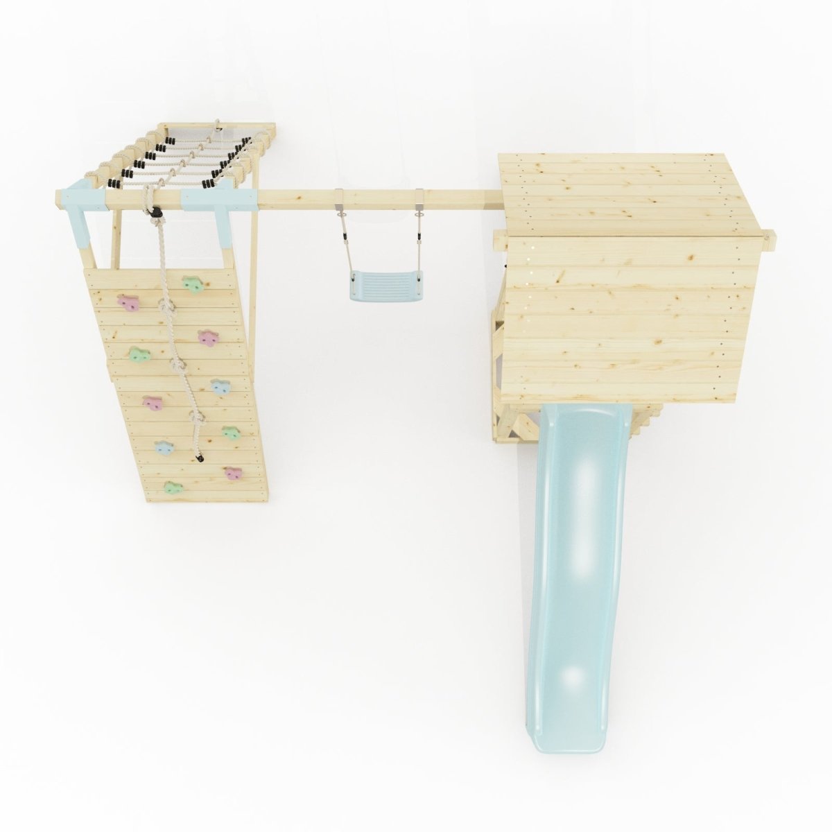 PolarPlay Tyra Mist Tower Kids Wooden Climbing Tower