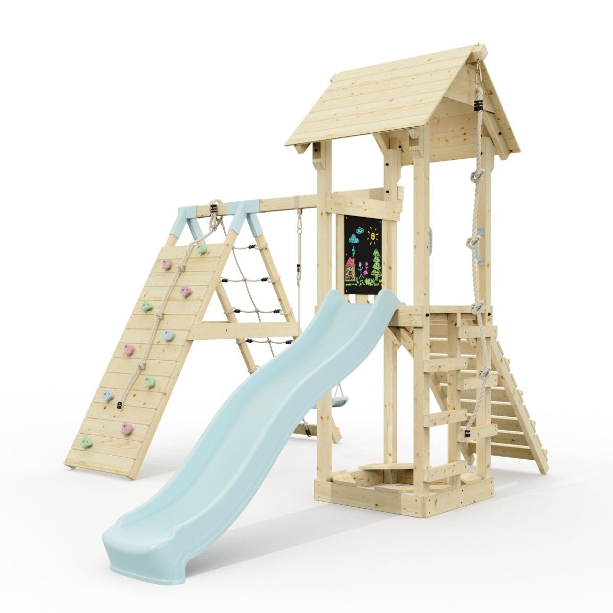 PolarPlay Tyra Mist Tower Kids Wooden Climbing Tower