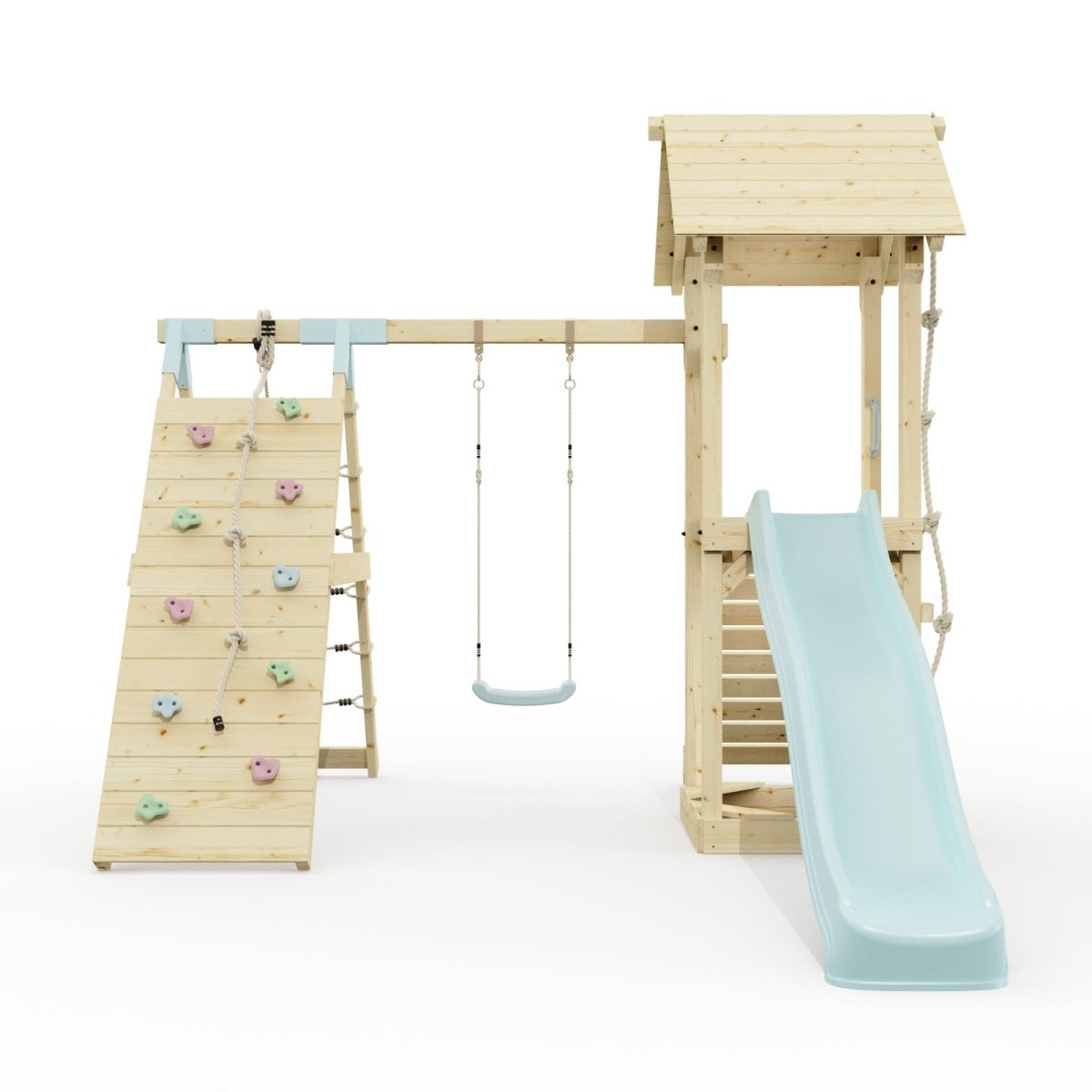 PolarPlay Tyra Mist Tower Kids Wooden Climbing Tower