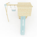 PolarPlay Tower Kids Wooden Climbing Frame - Swing Destin Mist